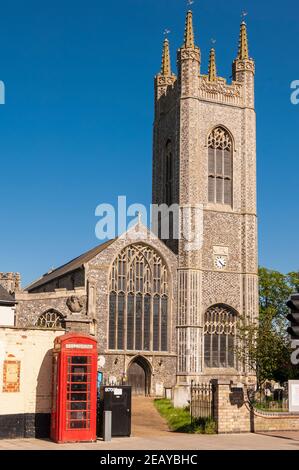 La Chiesa di Santa Maria a Bungay , Suffolk , Inghilterra , Gran Bretagna , Regno Unito Foto Stock