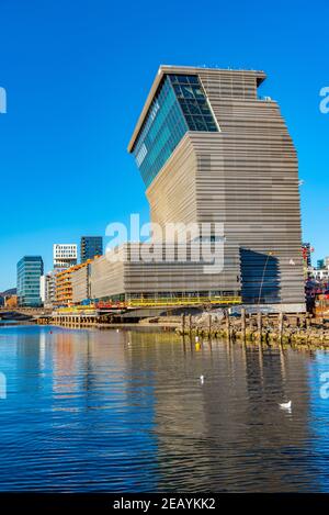 OSLO, NORVEGIA, 15 APRILE 2019: Il museo New Munch di Oslo è ancora in costruzione, Norvegia Foto Stock