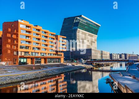 OSLO, NORVEGIA, 15 APRILE 2019: Il museo New Munch di Oslo è ancora in costruzione, Norvegia Foto Stock