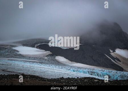 Ghiacciaio di Yankee Harbour, Antartide Foto Stock