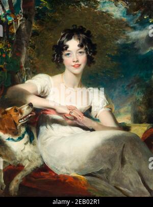 Sir Thomas Lawrence, Lady Maria Conyngham (m. 1843), pittura ritratto, 1824-1825 Foto Stock