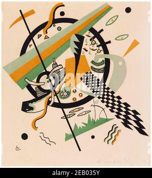 Wassily Kandinsky, stampa litografica, Kleine Welten IV (Small Worlds IV), 1922 Foto Stock