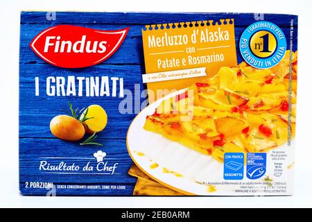 FINDU Alaskan COD. FindU è un marchio di prodotti alimentari congelati del Nomad Foods Group Foto Stock