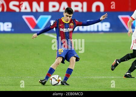 Pedro Gonzalez Lopez, Pedri del FC Barcellona durante la Coppa di Spagna, Copa del Rey, semifinale, 1° partita di calcio tra F / LM Foto Stock