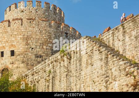 Istanbul, Turchia. Fortezza di Yedikule. Fortezza a sette torri. Costruito nel 1458 su ordine del Sultano Mehmed II Foto Stock