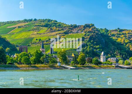 BACHARACH, GERMANIA, 16 AGOSTO 2018: Bacharach città in Germania Foto Stock