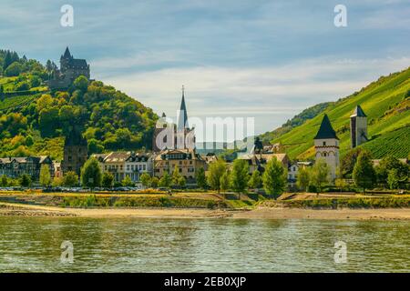 BACHARACH, GERMANIA, 16 AGOSTO 2018: Bacharach città in Germania Foto Stock