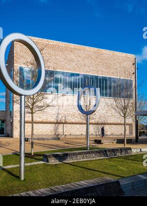 Piani di settore del centro di sviluppo Eddington in Cambridge. Piani campo è un centro comunitario e alla sala concerti, aperto 2018, architetti MUMA. Foto Stock