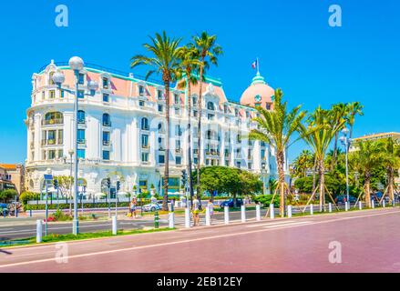 NIZZA, FRANCIA, 11 GIUGNO 2017: Le Negresco hotel a Nizza, Francia Foto Stock