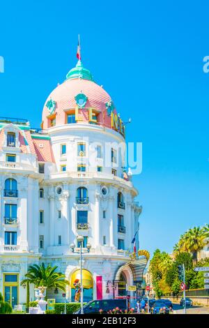 NIZZA, FRANCIA, 11 GIUGNO 2017: Le Negresco hotel a Nizza, Francia Foto Stock