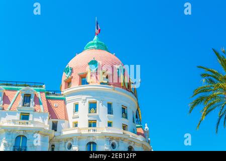 NIZZA, FRANCIA, 11 GIUGNO 2017: Le Negresco hotel a Nizza, Francia Foto Stock