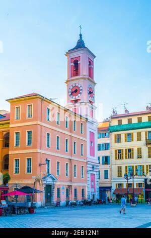 NIZZA, FRANCIA, 11 GIUGNO 2017: Tour de l'Horloge a Nizza, Francia Foto Stock