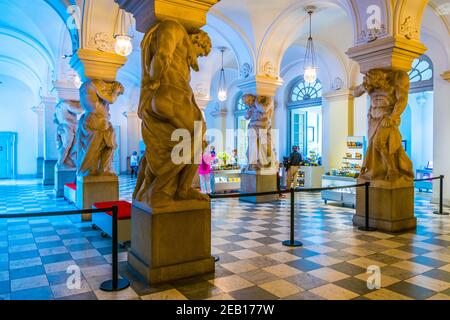 COPENHAGEN, DANIMARCA, 20 AGOSTO 2016: Vista dell'interno del Palazzo delle slot di Christiansborg a Copenhagen, Danimarca Foto Stock