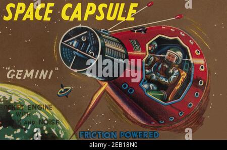 Space Capsule Gemini 1950 Foto Stock