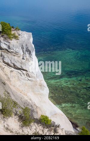 Moens klint Chalk scogliere in Danimarca Foto Stock