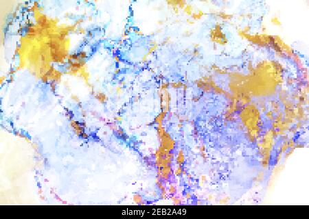 Inchiostro liquido, sfondo astratto in tonalità vivaci e colorate Illustrazione Vettoriale