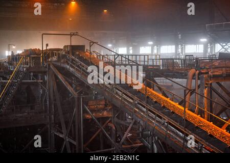 Impianto di arricchimento di carbone. Foto Stock