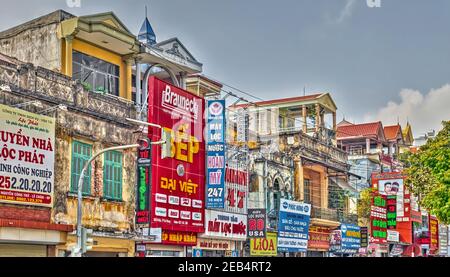 Haiphong Streetscape, immagine HDR Foto Stock