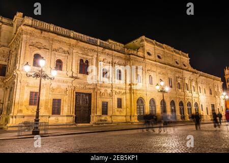 Retro del municipio di Siviglia, Andalusia, Spagna Foto Stock