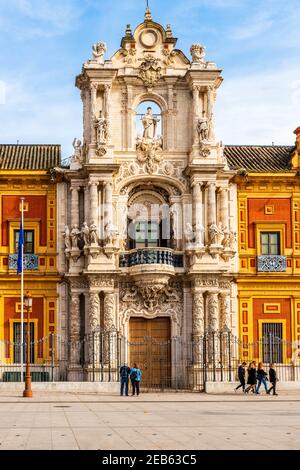 Palazzo San Telmo a Siviglia, Andalusia, Spagna Foto Stock