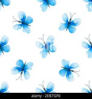 Schema senza giunture di farfalle modello senza giunture Foto Stock