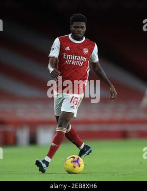 File photo datato 18-01-2021 di Thomas Partey dell'Arsenal. Data di emissione: Venerdì 12 febbraio 2021. Foto Stock