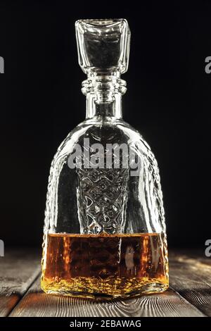 bottiglia di whisky, rum o supporti alcolici Foto Stock