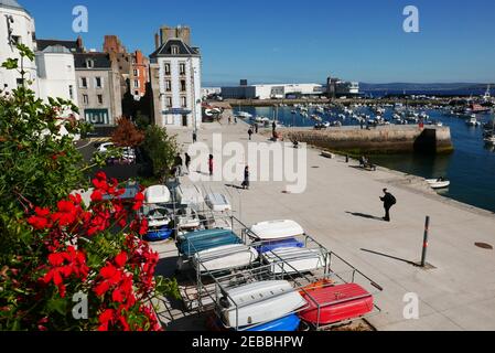 Port du Rosmeur, Douarnenez, Finistere, Bretagna, Francia, Europa Foto Stock