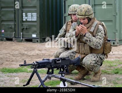 Esercizio sul posto di comando (CPX) di NMCB 3 150217 Foto Stock