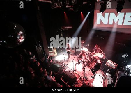 The Big Moon che si esibisce dal vivo sul palcoscenico di Haunt in Brighton come parte del festival Great Escape 2015 Foto Stock