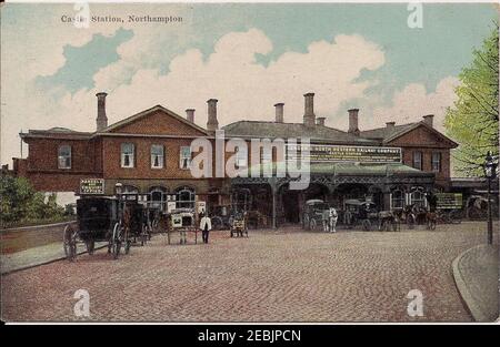 Stazione ferroviaria del Castello di Northampton 2. Foto Stock