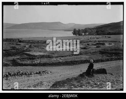 Viste del nord. Ain Tabgha. Sito del primo secolo la chiesa Foto Stock