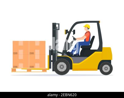 Carrello giallo Illustrazione Vettoriale