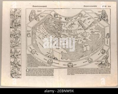 Cronaca Di Norimberga Mappa Mondo 1493 Cornell Cul Pjm 1002 02 Foto Stock Alamy