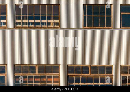 costruzione in ferro ondulato materiale molto versatile Foto Stock