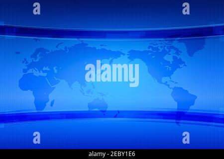 Studio astratto News flash in blu sfondo moderno media sfondo carta da parati Foto Stock
