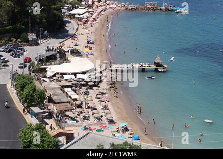 Vista costiera vicino a Saint-Raphaël Foto Stock