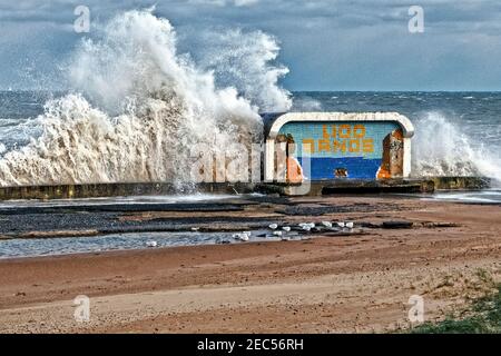 Lido Sands Beach piscina Margate Kent UK Foto Stock