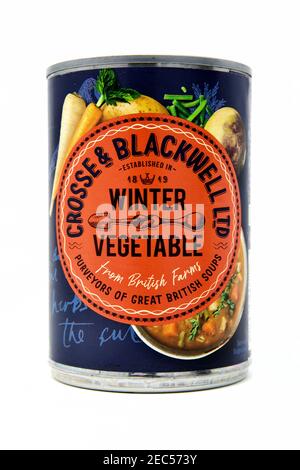 Crosse & Blackwell il meglio della zuppa inglese di verdure invernali Foto Stock