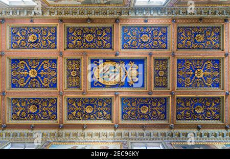 Basilica di San Nicola a Carcere a Roma. Foto Stock