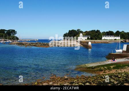 Ile Tristan, Douarnenez, Finistere, Bretagna, Francia, Europa Foto Stock