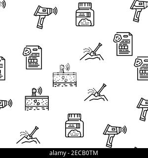 Geologia ricerca campitura senza giunture vettore Illustrazione Vettoriale