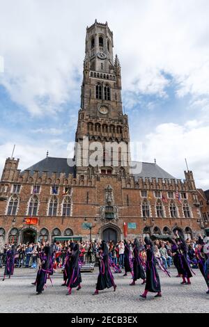 La processione annuale del sangue Santo, Heilig Bloedprocessie, a Bruges, Belgio Foto Stock