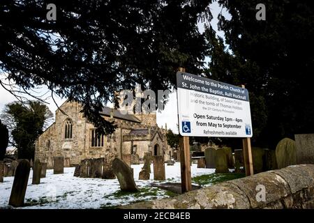 San Giovanni Battista in Ault Hucknall nel Derbyshire, Inghilterra, Regno Unito. Foto Stock