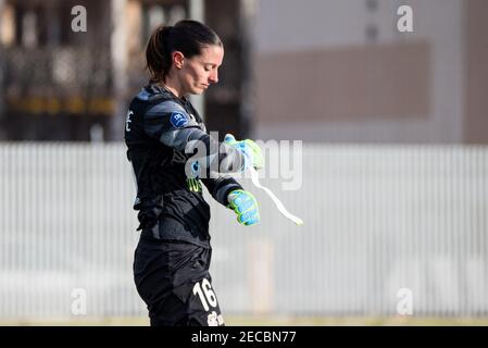 Laetitia Philippe GPSO 92 Issy durante il campionato francese delle Donne 039, D1 Arkema Football Match tra GPSO 92 Issy e Dijon FCO il 13 febbraio 2021 allo stadio le Gallo di Boulogne-Billancourt, Francia - Foto Melanie Laurent / A2M Sport Consulting / DPPI / LM Foto Stock