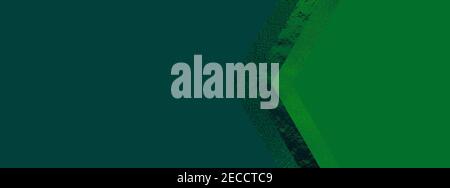 Sfondo del banner astratto verde con spazio per il testo Foto Stock