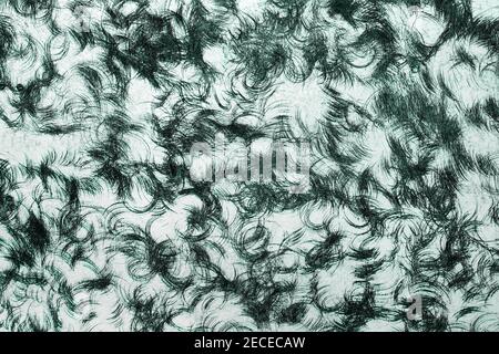bella teal, mare-verde invecchiato curva spazzolato texture pannello - astratto sfondo foto Foto Stock
