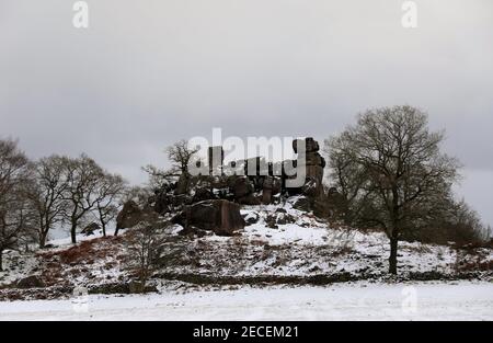 Robin Hoods Strise nel Peak District Foto Stock