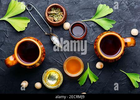 Concetto di medicina alternativa o medicina di erbe Foto Stock