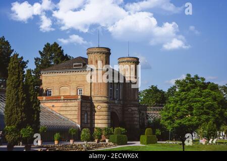 Il giardino fu fondata da Carlo III William, margravio di Baden-Durlach e progettato da Carl Christian Gmelin Foto Stock